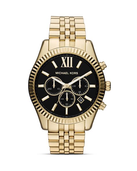 michael kors lexington gold tone interchangeable watch set|Michael Kors lexington.